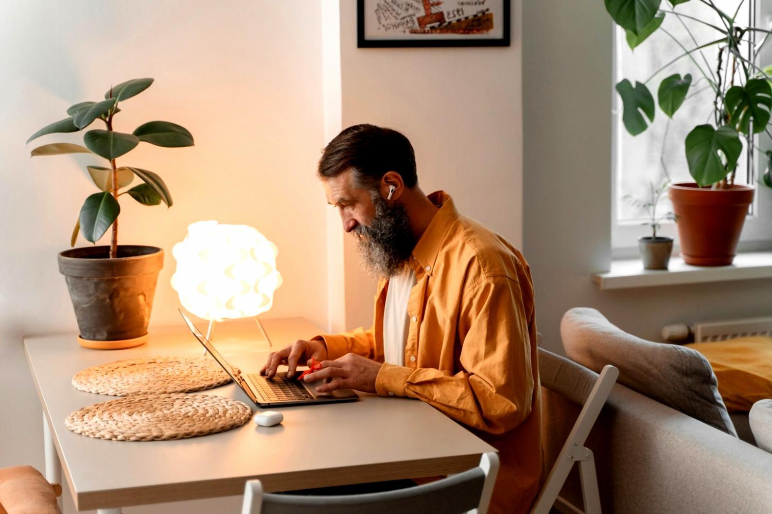 Moderne Arbeitsplätze mit mehreren Monitoren für Finanzplanung